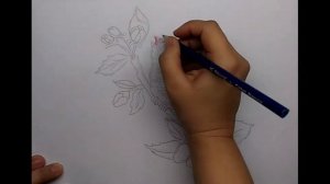 Как нарисовать птичку на ветке Рисуем птицу Птица на ветке