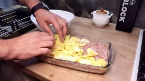 Картошка с фаршем в духовке. Картофельная запеканка. Ужин без проблем.