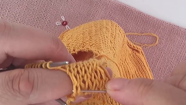 Летняя хлопковая майка на девочку спицами