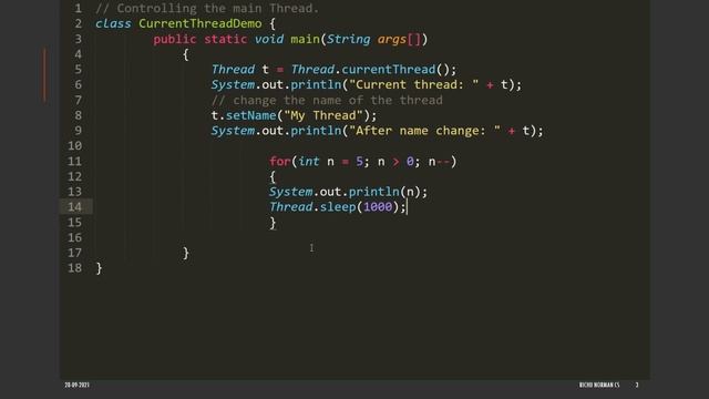 Multithreading in Java 1 ( main thread ) смотреть онлайн
