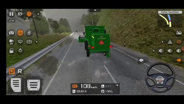 JOHN DEERE COMBINE HARVESTER MOD BUSSID// NEW MOD BUS SIMULATOR INDONESIA #modsbussid