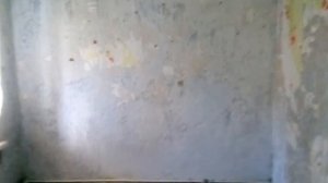 Шлака бетон, залил половина стены.