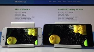 iPhone 8 vs SAMSUNG Galaxy A9 2018 - Screen TEST | Display Comparison