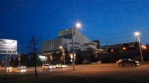 Архитектурная подсветка зданий. Красноярская краевая филармония.