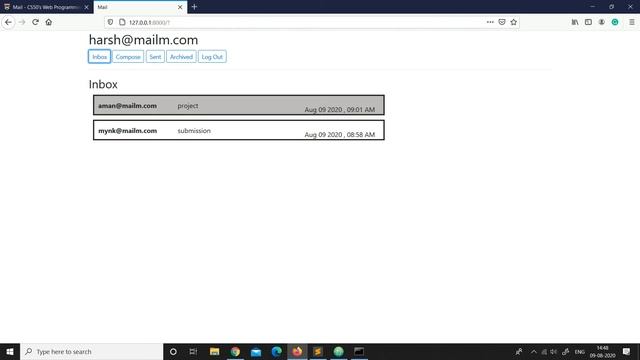 CS50's Web Programming with Python and JavaScript(2020)(Project3) Mail смотреть онлайн