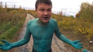 ВЛОГ:РУССКИЙ ХАЛК/ПОКРАСИЛИ В ЗЕЛЕНЫЙ/УГАРНЫЙ ВЫПУСК!!!