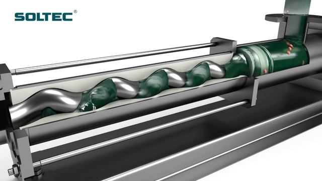 Принцип работы винтовых шнековых насосов SOLTEC ®