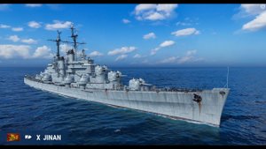 Крейсер JINAN 281К Урона! Кракен +1  Мир кораблей World of Warships