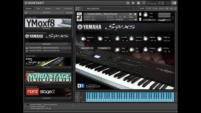 Yamaha S90XS Natural Grand Piano Kontakt 5 Teste  | Link na Descrição
