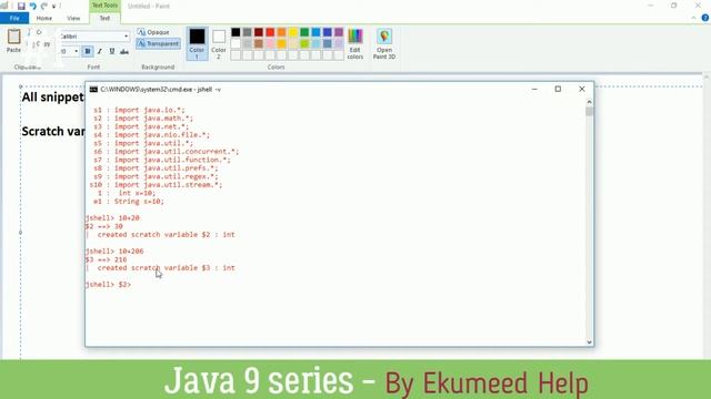 Java 9 - Jshell Active,Startup and Error Snippet ||What is Scratch Variables in Jshell #8 смотреть онлайн