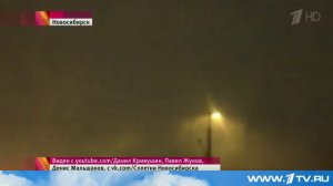 Снежная гроза в Новосибирске