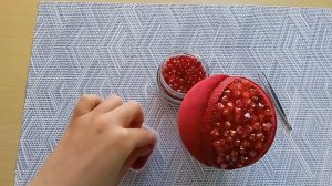 Новогодняя игрушка "Гранат" своими руками/Christmas toy "Pomegranate" with your own hands/New Year