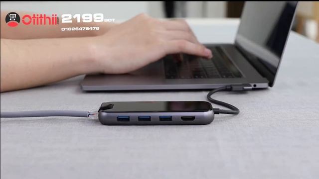 Baseus Multi-functional HUB (Type-C to 3xUSB3.0+HD4K+SD/TF+PD) Deep gray смотреть онлайн