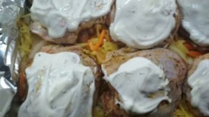 Курица на овощах