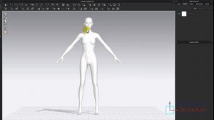 Создаём белый манекен из аватара программы Clo3D.