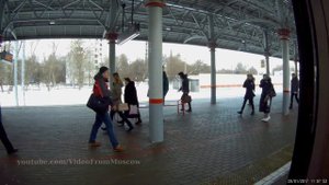 МЦК вход на станцию Балтийская и поездка до Коптево // 2017