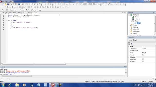 Roblox Scripting Tutorial Part 7- Clone() and Destroy() смотреть онлайн