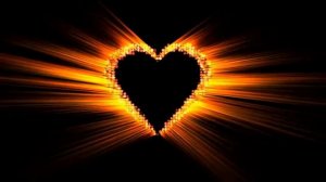 Футаж Пылающее сердце.