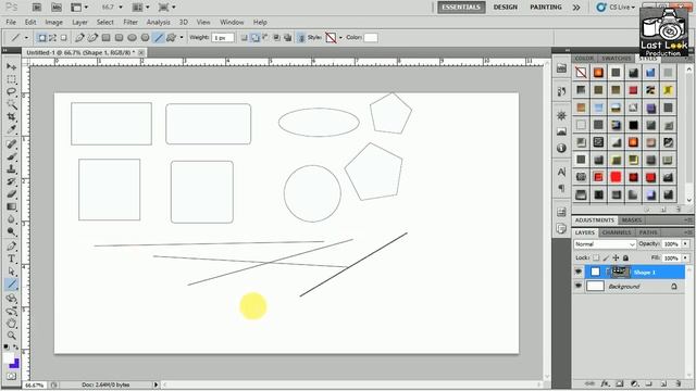 Adobe Photoshop Cs5 "Custom Shapes Tool" Lecture no 45 - Basic to Advanced - Urdu/Hindi смотреть онлайн