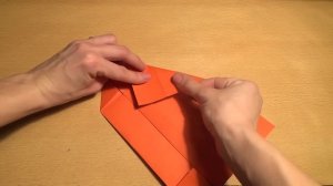 Конверт оригами из бумаги схема сборки  /// Origami paper envelope assembly diagram