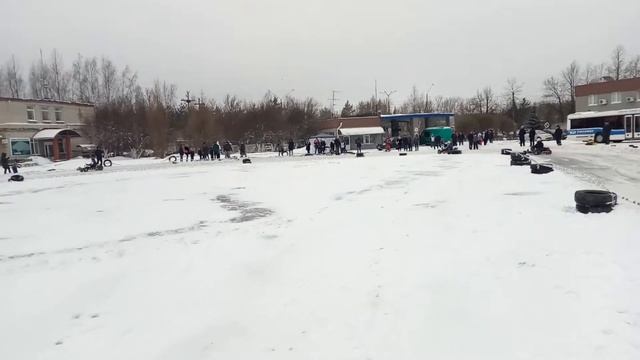 Зимний картинг Сосновый Бор 23.02.2019(3) смотреть онлайн