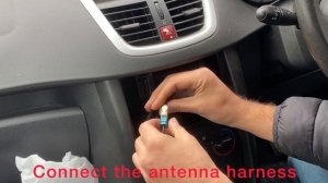 Install head screen unit in peugeot 207