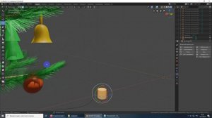 как сделать гирлянду в блендере 2.8