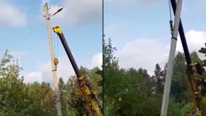 Вынос столбов ЛЭП Электричества в СНТ с территории участков для сдачи в МОЭСК