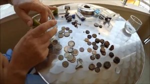 чистка монет из морской воды