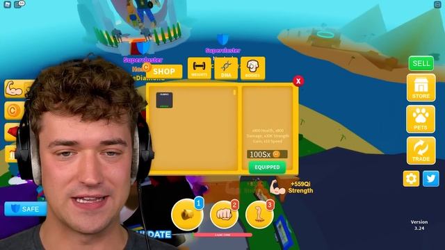 GET HUGE SIMULATOR In ROBLOX! смотреть онлайн