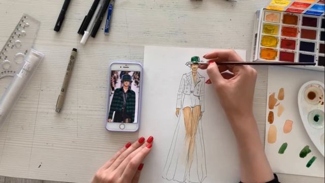 Урок по fashion иллюстрации. Разбираем фактуры и текстуры.