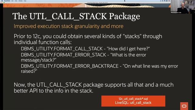 Meet The Oracle Masters: Steven Feuerstein - New(er) features of Oracle PL/SQL смотреть онлайн