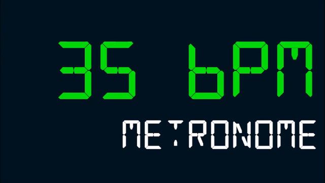 35 BPM (Beats Per Minute) Metronome смотреть онлайн