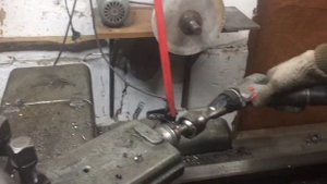 Проточка конуса токарного грибка