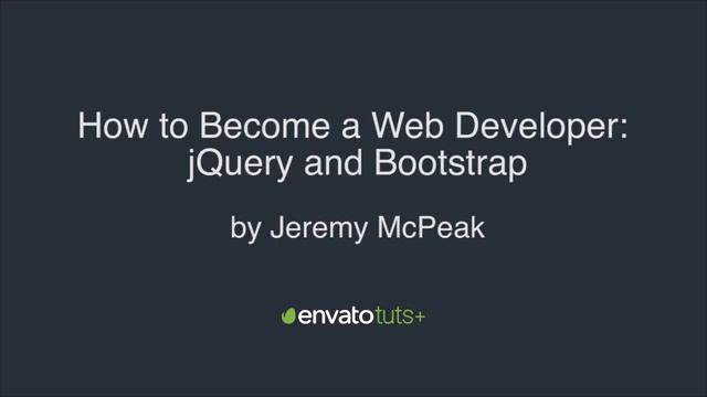 How to Become a Web Developer: jQuery and Bootstrap - Trailer