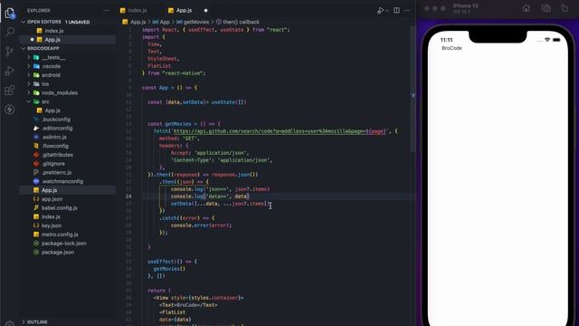 React Native 2022 | How to implement pagination? | BroCode