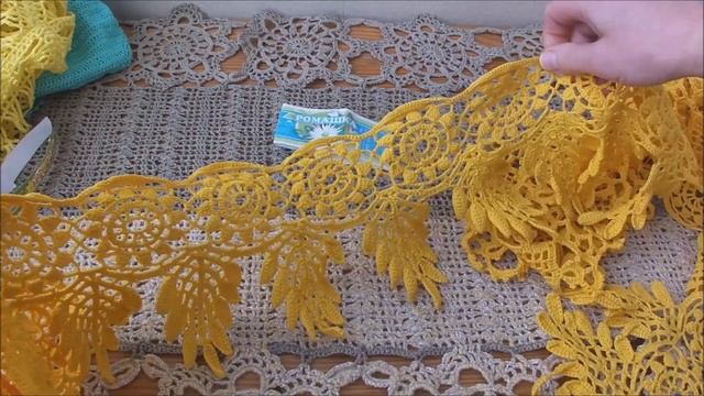 Вязанная штора крючком из пряжи Ромашка и Нарцисс, мерсеризованный хлопок смотреть онлайн