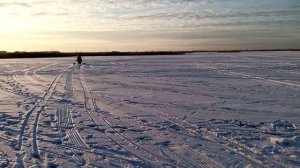 Самодельные аэросани на рыбалке