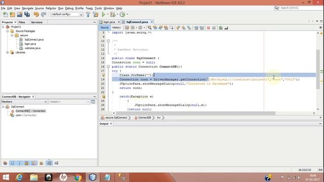 Netbeans login form with Sql Server Database смотреть онлайн