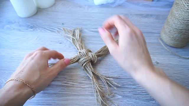 Делаем кисть из шпагата для декора своими руками/как сделать макраме кисть/Татьяна Абраменкова смотреть онлайн