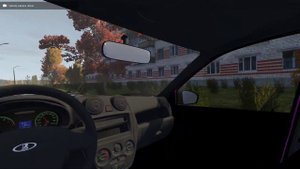 BeamNG.drive - LADA Granta 2190 2018 - Car Show Test Drive Crash . 4K 60fps.