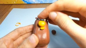 Лепка из легкого пластилина Hey Clay/Видео лепка залипаки лесные животные Медведь