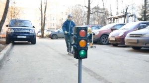 Большой светофор Умка со светом и звуком | Учим основы ПДД