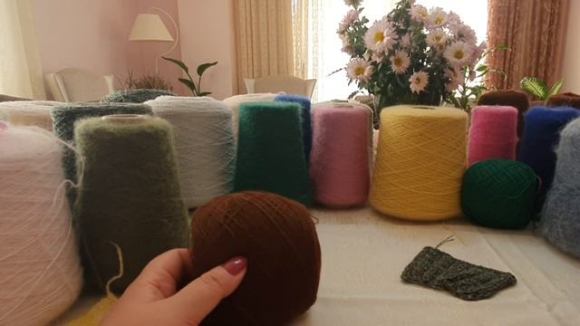 Покупка пряжи/Итальянская бобинная/тёплых составов твид/мохер/меринос #обзорпряжи#вязание #пряжа