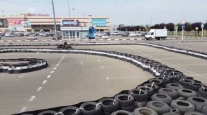 Проверка оптимальной траектории на трэке картодрома Top Kart