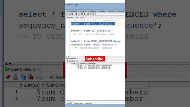 how to generate sequence in oracle sql