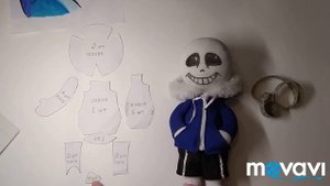 Sans из ткани. Выкройка (своими руками) Undertale (2019)