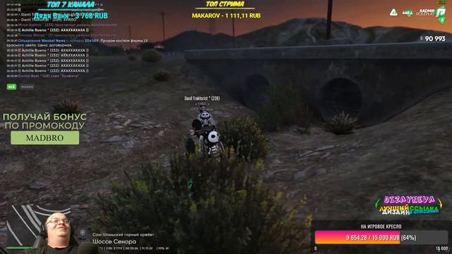 УСТАЛАЯ ПЯТНИЦА | РАЗГОВОРНЫЙ СТРИМ🔴 RADMIR GTA 5 RP 🔴 ПРОМО - MADBRO смотреть онлайн