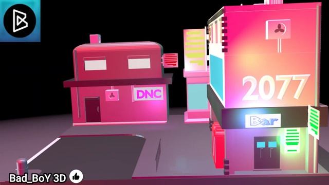 Cyberpunk City in Blender 2.79 - 3D Modeling!!I