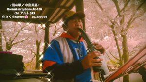 ♪雪の華　/中島美嘉♪ Roland Aerophone AE-10G  @さくらGarden  2023/04/01